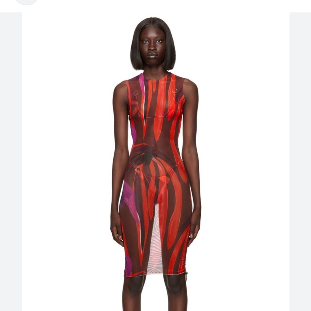 Louisa Ballou Mesh Heatwave Mini Dress XS